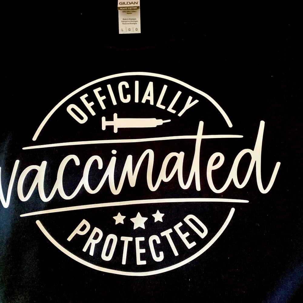Custom vaccinated tee